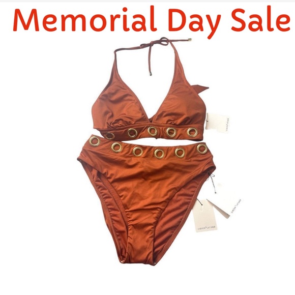 ☀️☀️☀️ Gibson & Latimer Bronze 2 Piece Bikini - Picture 1 of 5